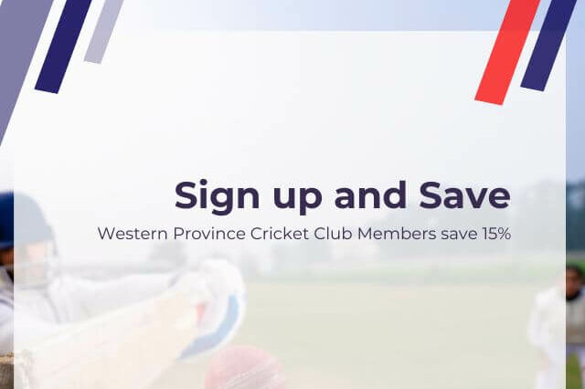 Western Province Cricket Club Members save 15% on fees